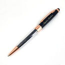 Lápiz Bolígrafo Negro y Cristales [Regalo Personalizado]