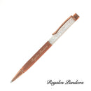 Lápiz Bolígrafo Cristales Austriacos Negro [Regalo Personalizado]