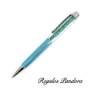 Lápiz Cristales Austriacos Color Celeste [Regalo Personalizado]