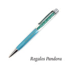 Lápiz Cristales Austriacos Color Celeste [Regalo Personalizado]