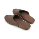 Pantuflas de cuero Café Moro [Regalo Personalizado]