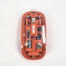 Mouse Mouse Inalámbrico transparente Crystal Orange