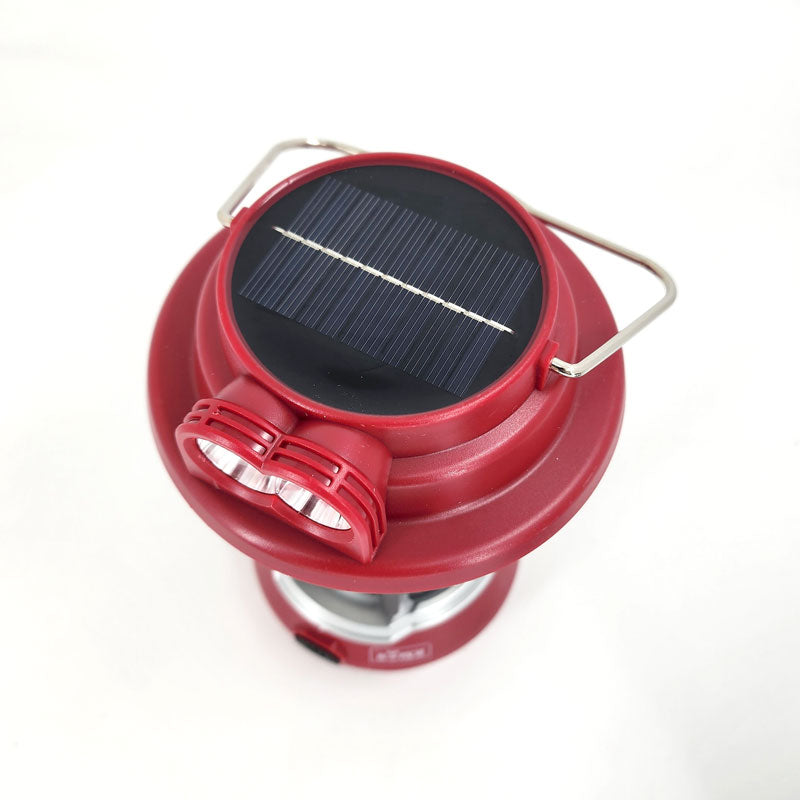 Lampara Solar de Camping Roja