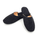 Pantuflas de Gamuza Negro