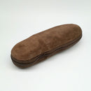 Pantuflas de Cuero Gamuza Cafe Moro