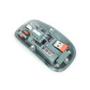 Mouse Mouse Inalámbrico transparente Crystal Moss