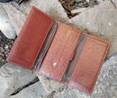 Billetera tiple de cuero 408