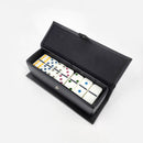 Dominó en caja de Símil Cuero Negra [Regalo Personalizado]