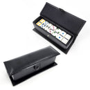 Dominó en caja de Símil Cuero Negra [Regalo Personalizado]