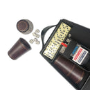 Juego de mesa Múltiple 2 Cachos Símil Cuero CAFE [Regalo Personalizado]