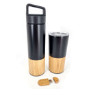 Set: Termo infusor y Vaso térmico Black Elegance [Regalo Personalizado]