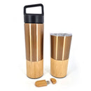 Set: Termo infusor y Vaso térmico Copper Elegance [Regalo Personalizado]