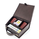 Juego de mesa Múltiple 2 Cachos Símil Cuero CAFE [Regalo Personalizado]