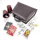 Juego de mesa Múltiple 2 Cachos Símil Cuero CAFE [Regalo Personalizado]