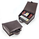 Juego de mesa Múltiple 2 Cachos Símil Cuero CAFE [Regalo Personalizado]