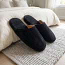 Pantuflas de Gamuza Negro