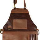 Pechera Parrillera Cuero Premium Dúo [Regalo Personalizado]