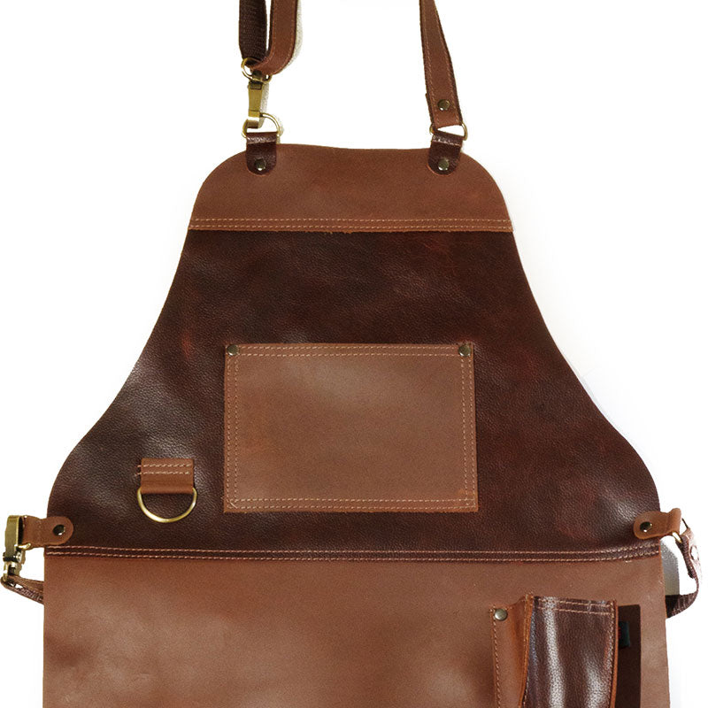 Pechera Parrillera Cuero Premium Dúo [Regalo Personalizado]