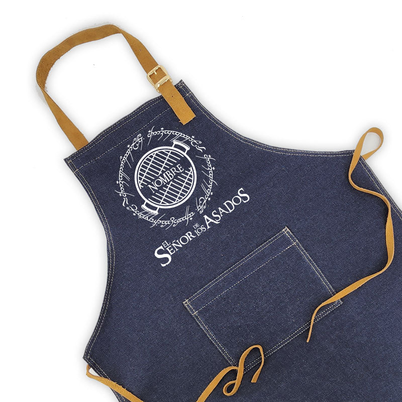 Pechera Mezclilla "Señor de los Asados" [Regalo Personalizado]
