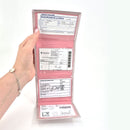 Porta documentos 4 compartimentos Rosado [Regalo Personalizado]