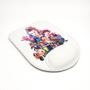 Mousepad con apoya muñecas Stranger Things Personajes Blanco