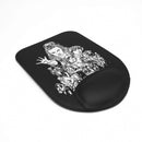 Mousepad con apoya muñecas Stranger Things Personajes Negro