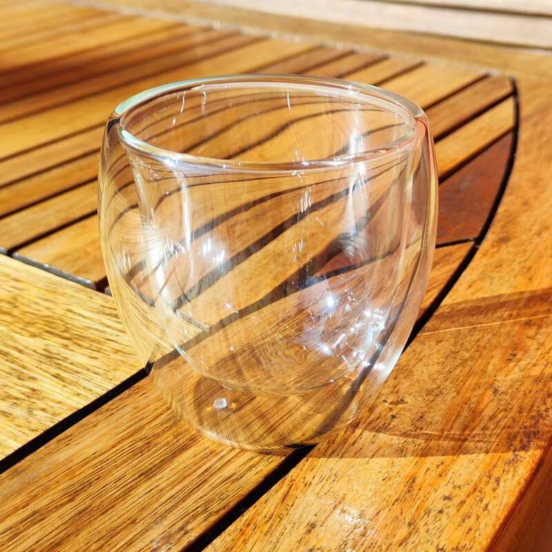 Vaso vidrio doble pared [ Personalizable ]