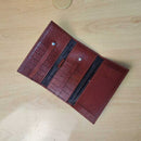 Billetera tiple de cuero 409 [Regalo Personalizado]