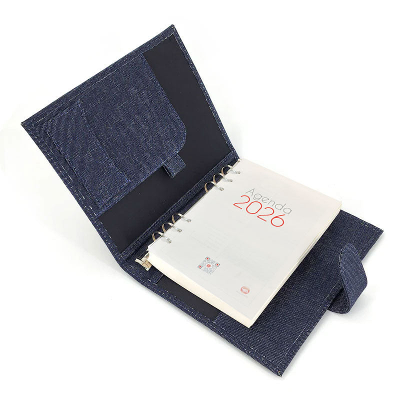 Agenda con Mecanismo A3030 - Año 2026 Mezclilla [Regalo Personalizado]