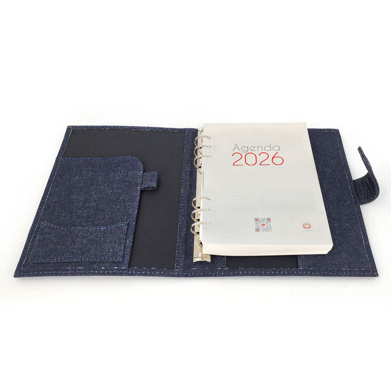Agenda con Mecanismo A3030 - Año 2026 Mezclilla [Regalo Personalizado]