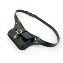 Banano Bandolera Cuero Negro