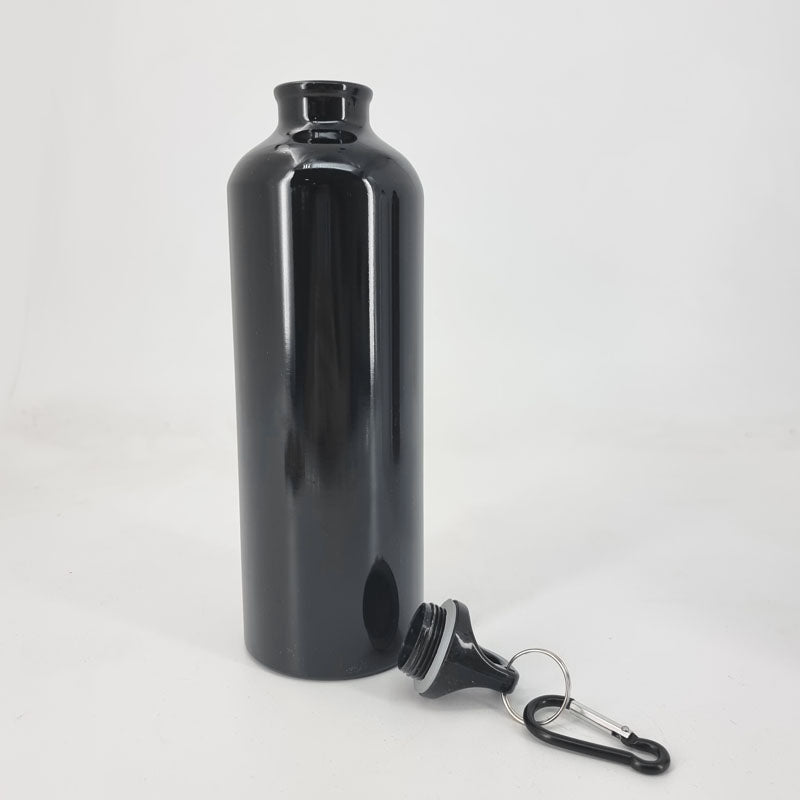 Botella de Aluminio negra 750cc [Regalo Personalizado]