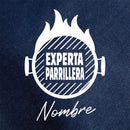 Pechera Mezclilla "Experta Parrillera" [Regalo Personalizado]