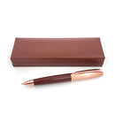 Lápiz Bolígrafo Cobrizado con Grip de Cuero [Regalo Personalizado]