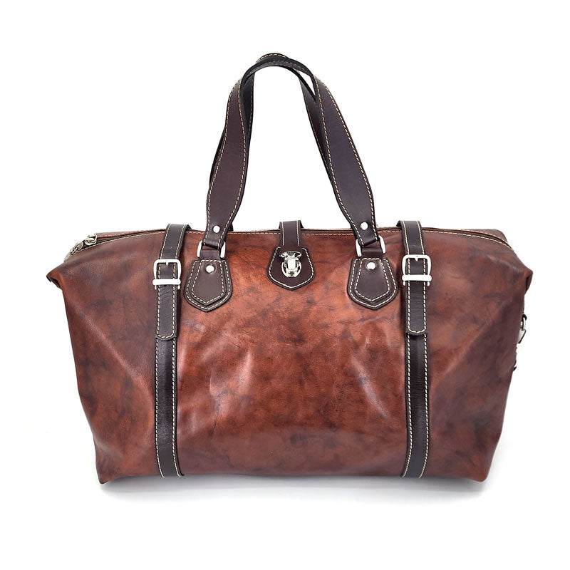 Bolso Viaje Cuero Genuino