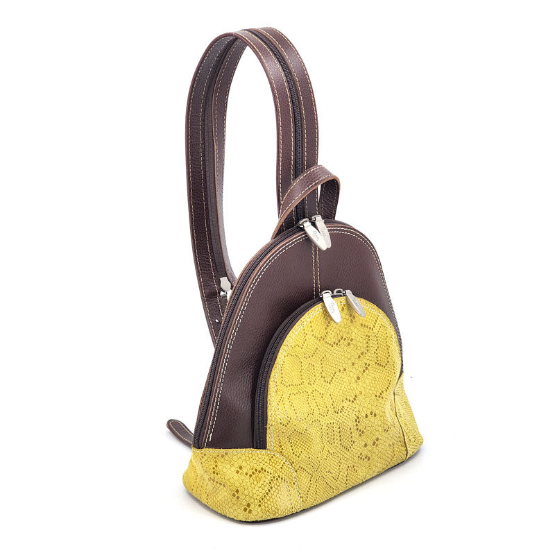 Mochila de Cuero Animal Print