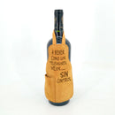 Cubre botella - Mini Pechera "A beber como los televisores viejos..."