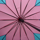 Paraguas 16 Varillas Rosado / Celeste