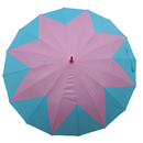 Paraguas 16 Varillas Rosado / Celeste