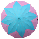 Paraguas 16 Varillas Rosado / Celeste