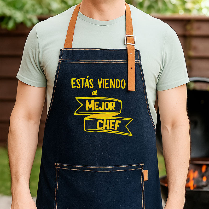 Pechera de mezclilla con reno – Estas viendo al Mejor Chef Amarillo