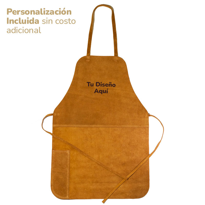 Pechera de cuero reno 2 cortes  [Regalo Personalizado] + cuchillo