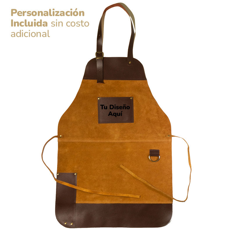 Pechera parrilla cuero y reno  [Regalo Personalizado]