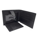 Billetera de cuero con porta documentos extraíble negro [Regalo Personalizado]