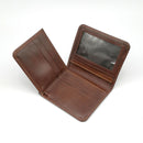 Billetera de Cuero natural Triple [Regalo Personalizado]