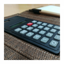 Libreta Arpillera con Calculadora y Block A5