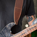 Correa para Guitarra de cuero Café [Regalo Personalizado]