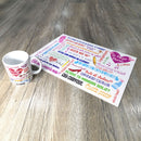 Set Individual + Tazón Frases de mamá