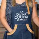 Pechera mujer de mezclilla entallada - reno  "La Divina Cocina de Mamá"