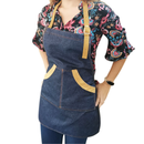 Pechera mujer de mezclilla - reno personalizada  [ Personalizable ]